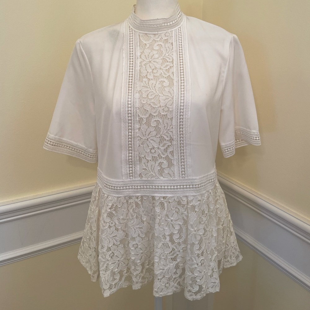 Zara white blouse